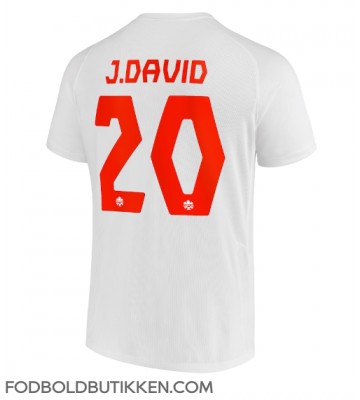 Canada Jonathan David #20 Udebanetrøje VM 2022 Kortærmet